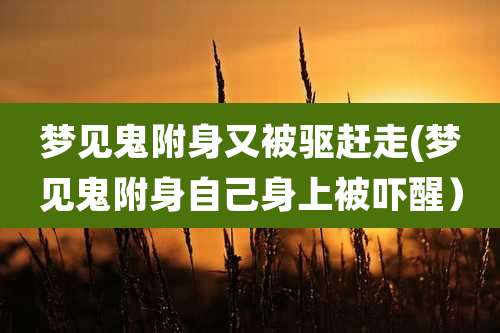 梦见鬼附身又被驱赶走(梦见鬼附身自己身上被吓醒）