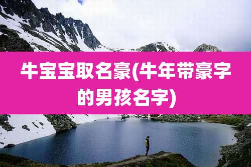 牛宝宝取名豪(牛年带豪字的男孩名字)