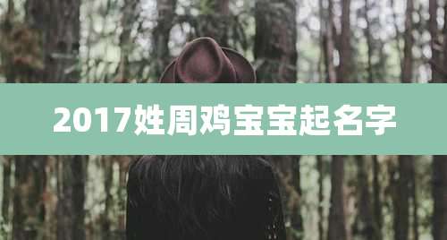 2017姓周鸡宝宝起名字