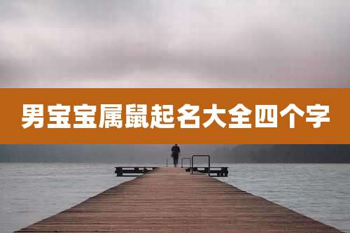 男宝宝属鼠起名大全四个字