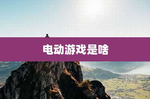 电动游戏是啥