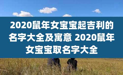 2020鼠年女宝宝起吉利的名字大全及寓意 2020鼠年女宝宝取名字大全