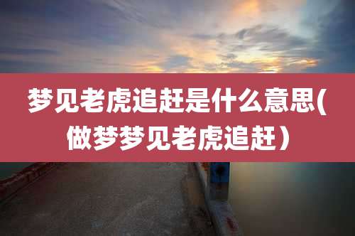 梦见老虎追赶是什么意思(做梦梦见老虎追赶）