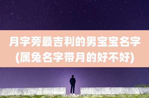 月字旁最吉利的男宝宝名字(属兔名字带月的好不好)