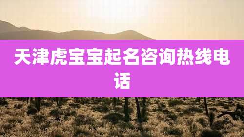 天津虎宝宝起名咨询热线电话