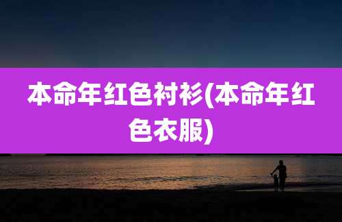 本命年红色衬衫(本命年红色衣服)