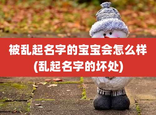 被乱起名字的宝宝会怎么样(乱起名字的坏处)