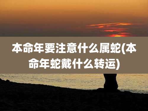 本命年要注意什么属蛇(本命年蛇戴什么转运)