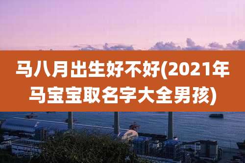 马八月出生好不好(2021年马宝宝取名字大全男孩)