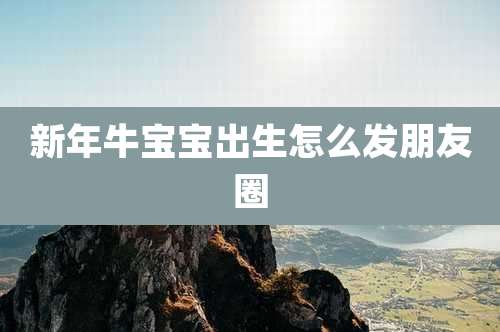 新年牛宝宝出生怎么发朋友圈
