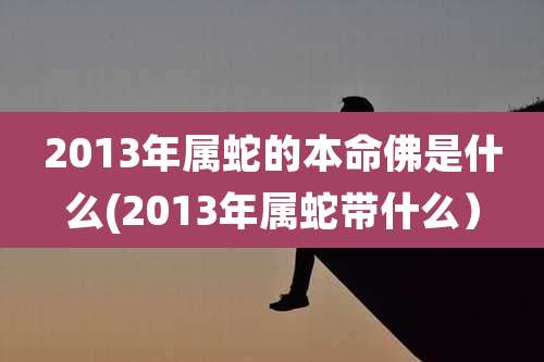 2013年属蛇的本命佛是什么(2013年属蛇带什么)