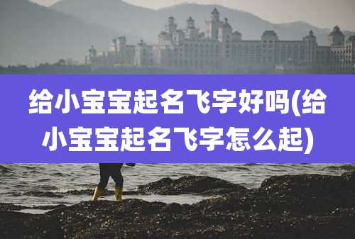 给小宝宝起名飞字好吗(给小宝宝起名飞字怎么起)