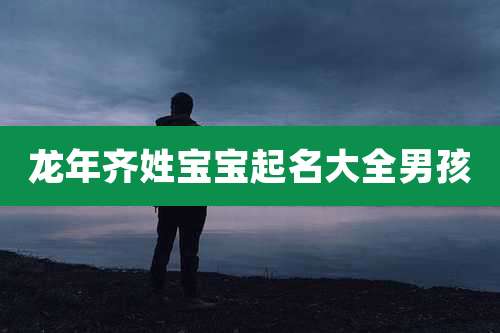 龙年齐姓宝宝起名大全男孩