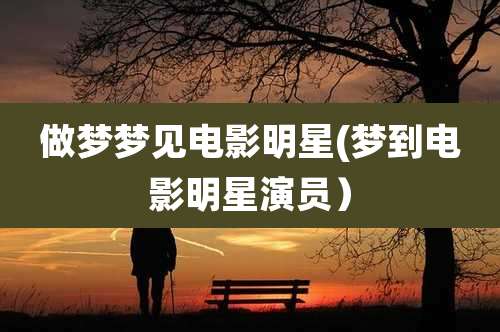 做梦梦见电影明星(梦到电影明星演员)