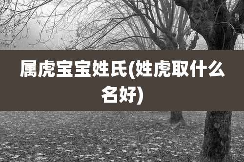 属虎宝宝姓氏(姓虎取什么名好)