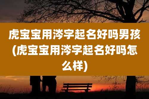 虎宝宝用涔字起名好吗男孩(虎宝宝用涔字起名好吗怎么样)