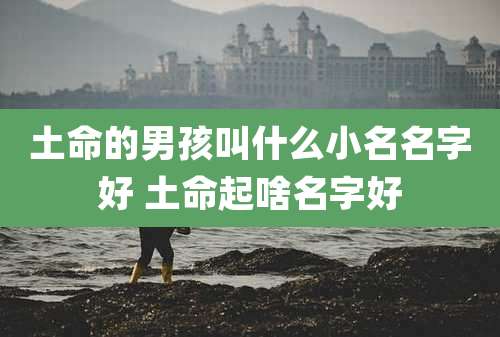土命的男孩叫什么小名名字好 土命起啥名字好