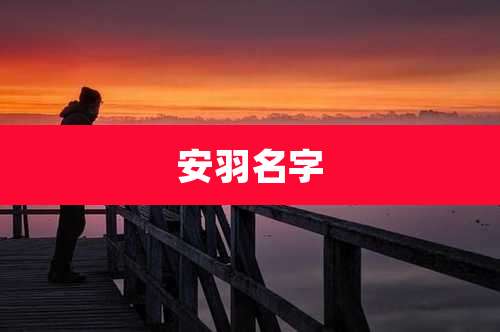 安羽名字