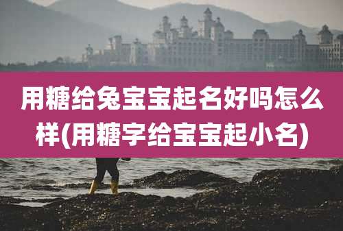 用糖给兔宝宝起名好吗怎么样(用糖字给宝宝起小名)