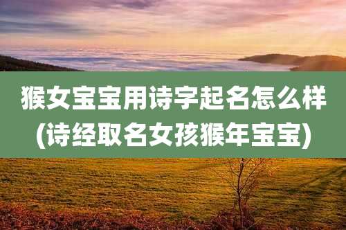猴女宝宝用诗字起名怎么样(诗经取名女孩猴年宝宝)