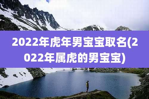 2022年虎年男宝宝取名(2022年属虎的男宝宝)