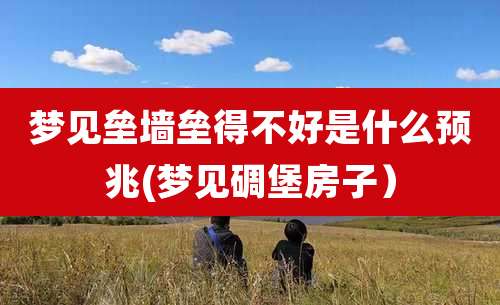 梦见垒墙垒得不好是什么预兆(梦见碉堡房子)