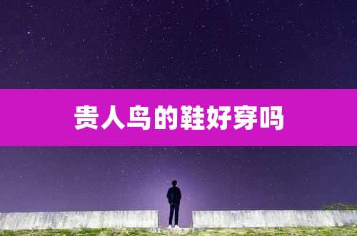 贵人鸟的鞋好穿吗