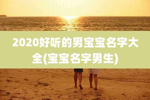 2020好听的男宝宝名字大全(宝宝名字男生)