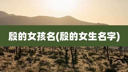 殷的女孩名(殷的女生名字)