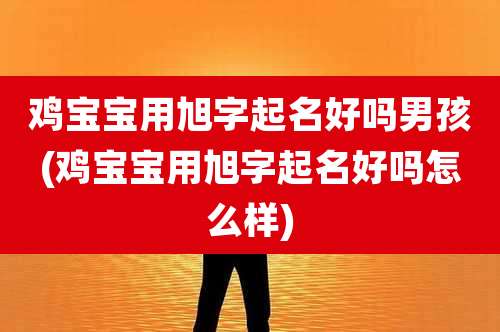 鸡宝宝用旭字起名好吗男孩(鸡宝宝用旭字起名好吗怎么样)