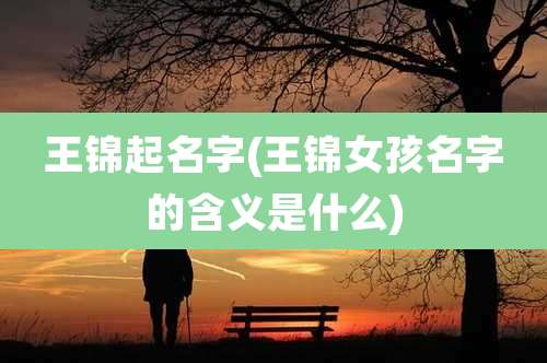 王锦起名字(王锦女孩名字的含义是什么)