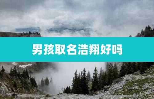 男孩取名浩翔好吗