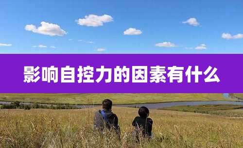 影响自控力的因素有什么