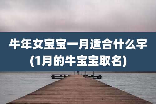 牛年女宝宝一月适合什么字(1月的牛宝宝取名)