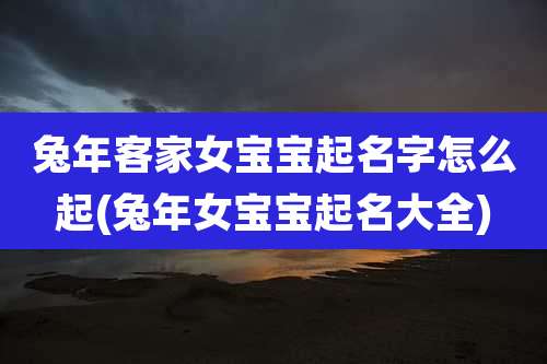 兔年客家女宝宝起名字怎么起(兔年女宝宝起名大全)