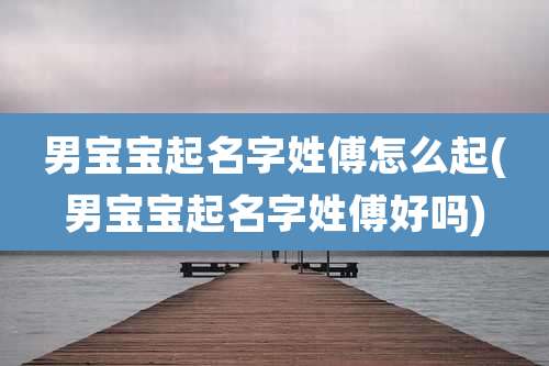 男宝宝起名字姓傅怎么起(男宝宝起名字姓傅好吗)