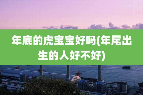 年底的虎宝宝好吗(年尾出生的人好不好)