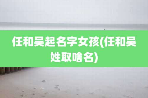 任和吴起名字女孩(任和吴姓取啥名)