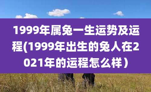 1999年属兔一生运势及运程(1999年出生的兔人在2021年的运程怎么样）