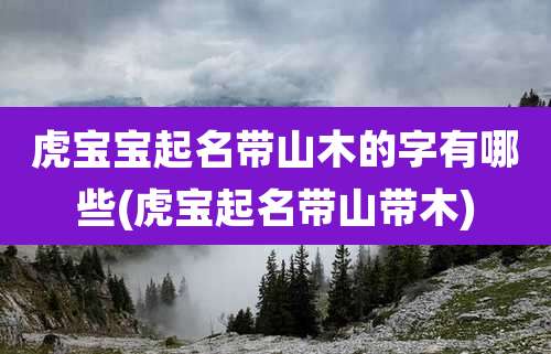 虎宝宝起名带山木的字有哪些(虎宝起名带山带木)