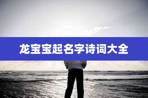 龙宝宝起名字诗词大全
