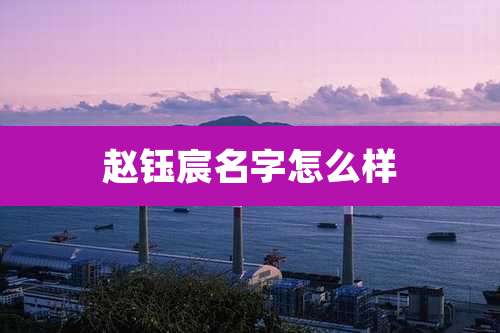 赵钰宸名字怎么样