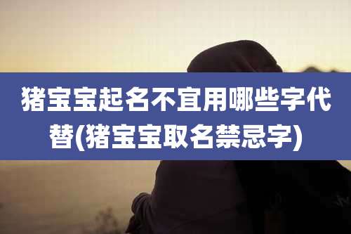 猪宝宝起名不宜用哪些字代替(猪宝宝取名禁忌字)