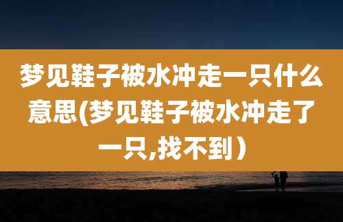 梦见鞋子被水冲走一只什么意思(梦见鞋子被水冲走了一只,找不到)