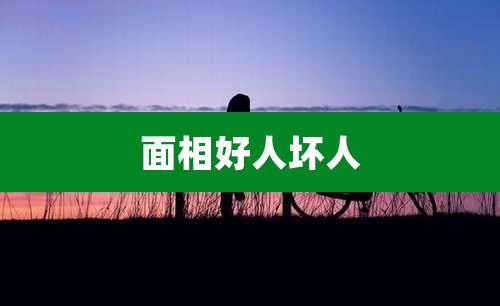 面相好人坏人