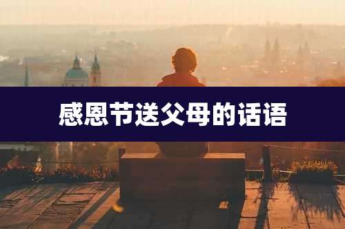感恩节送父母的话语