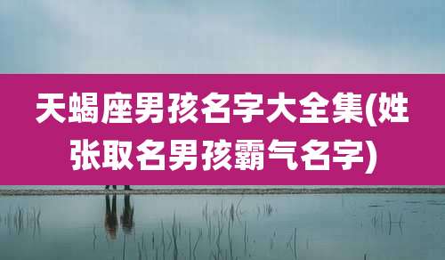 天蝎座男孩名字大全集(姓张取名男孩霸气名字)