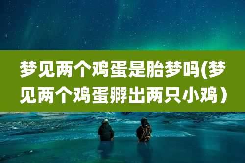 梦见两个鸡蛋是胎梦吗(梦见两个鸡蛋孵出两只小鸡）