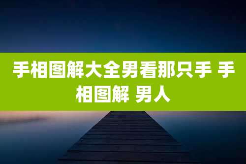 手相图解大全男看那只手 手相图解 男人