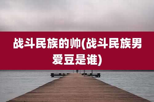 战斗民族的帅(战斗民族男爱豆是谁)